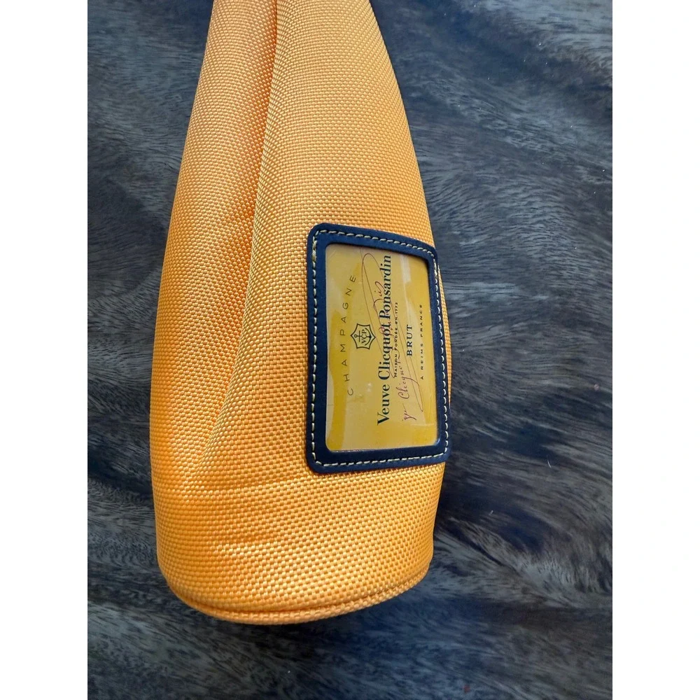 Veuve Clicquot Orange Insulated Champagne Bottle Carrier Thermal Sleeve Bag